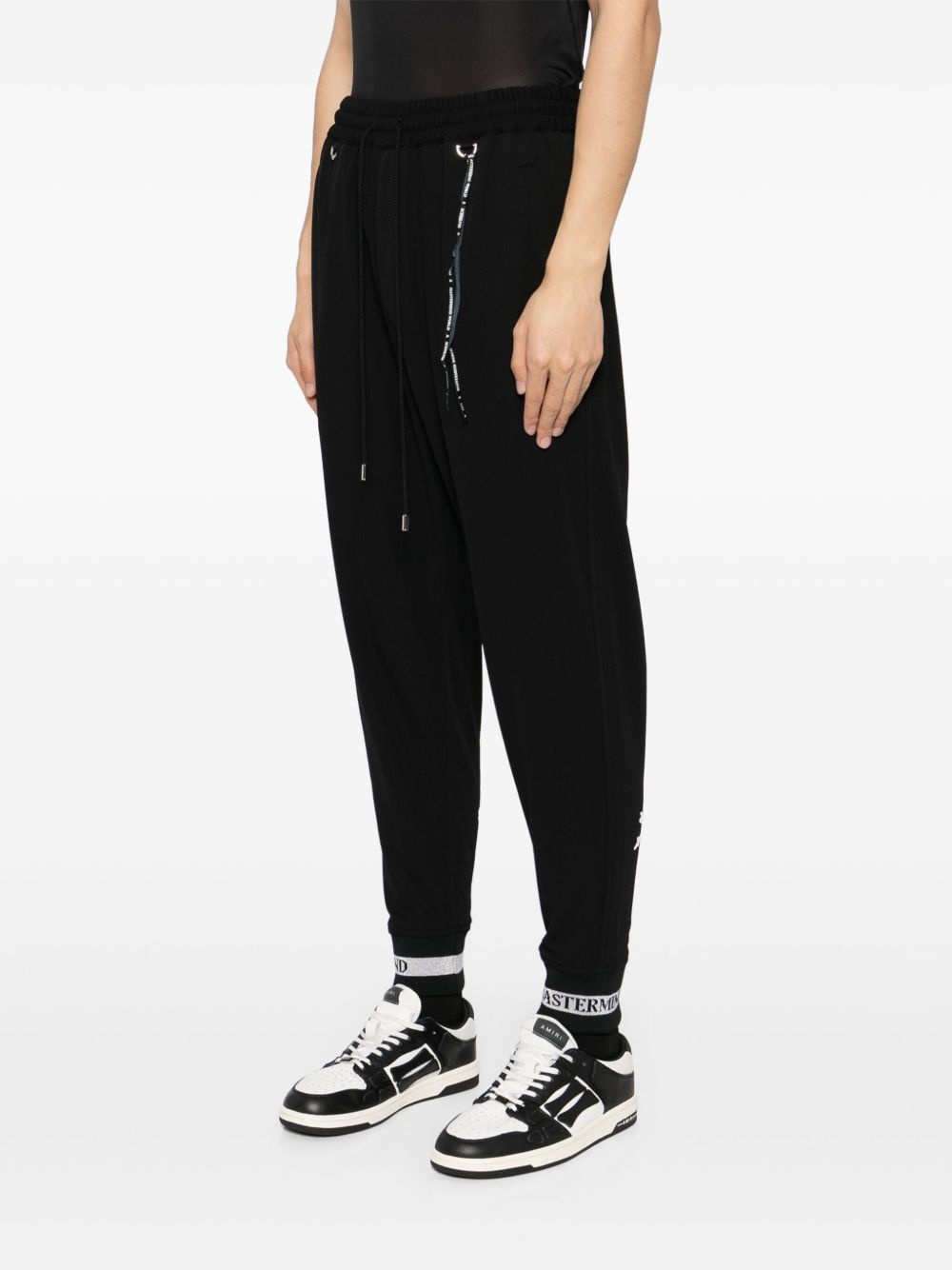 logo print track pants - 3