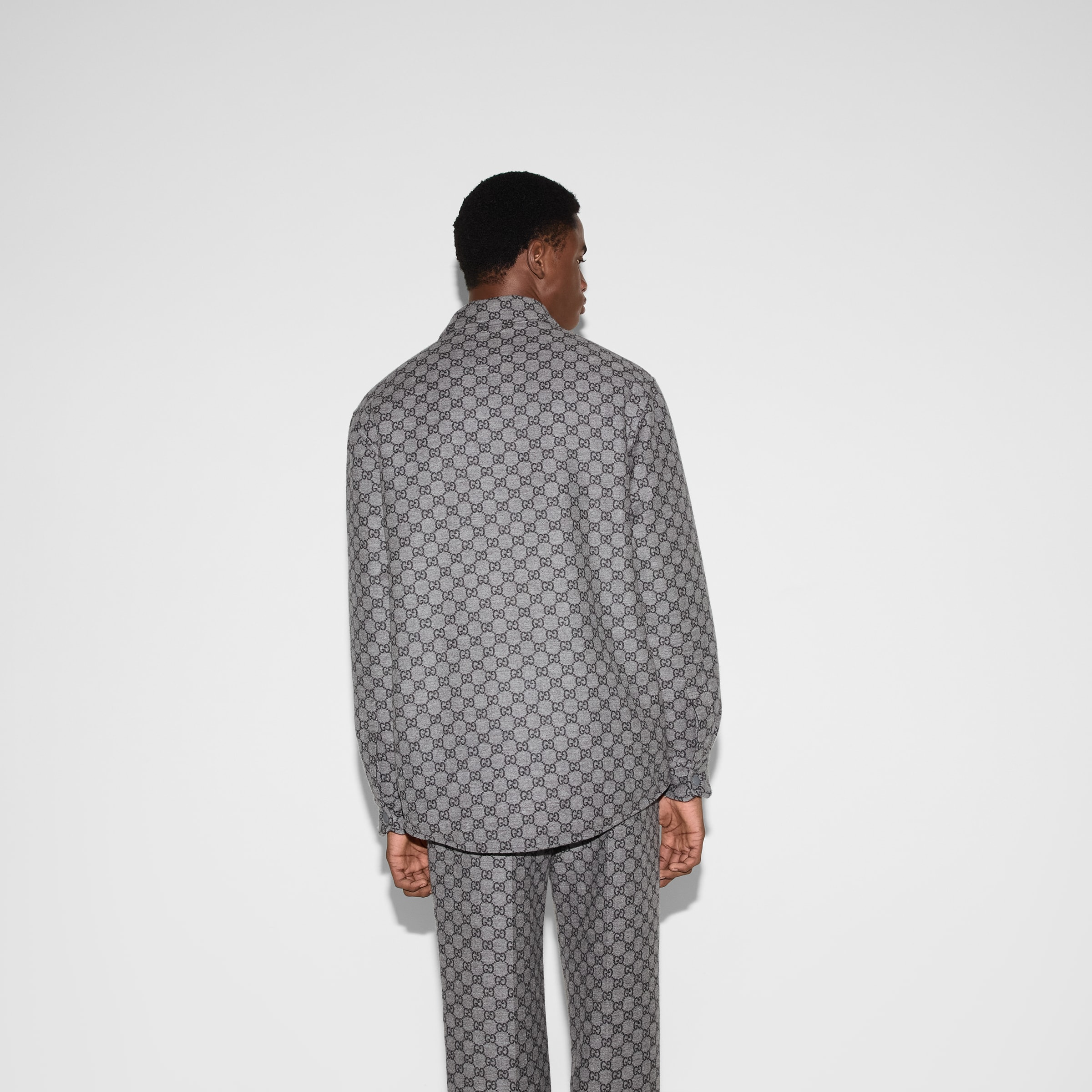 GG flannel overshirt - 4
