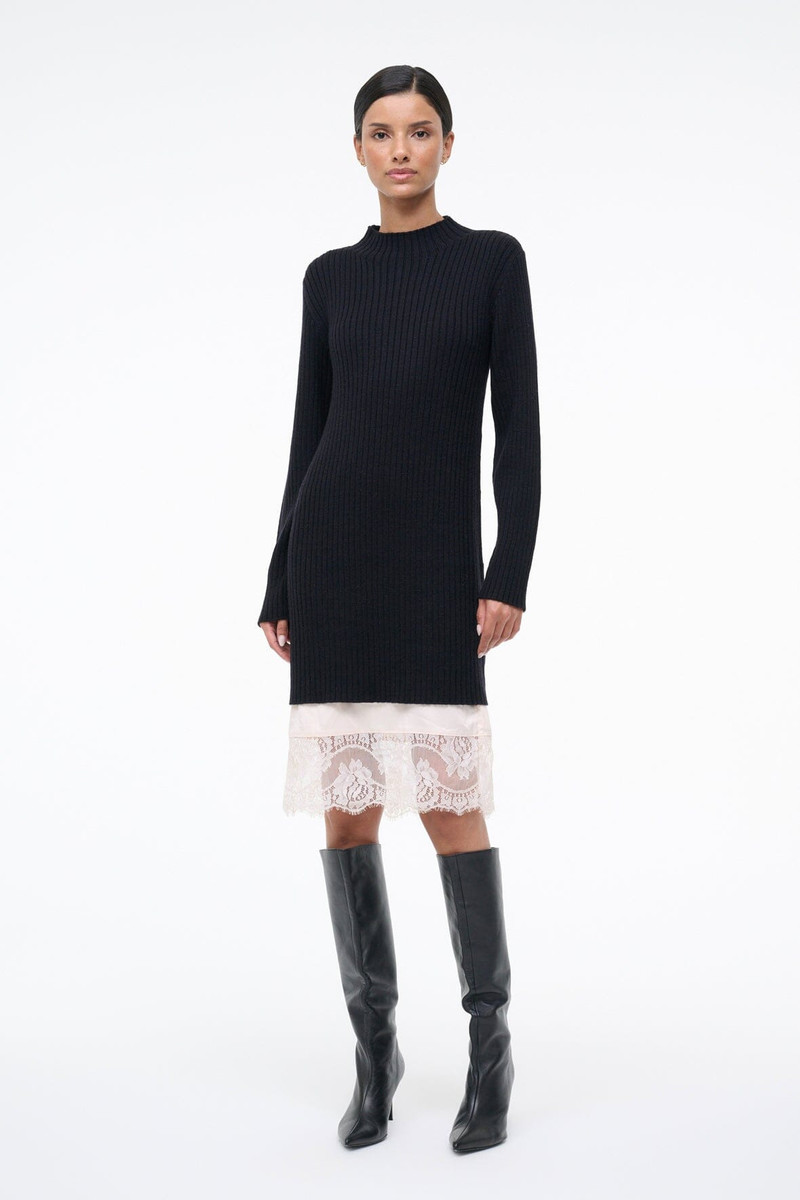 STAUD STAUD WILLOW SWEATER DRESS BLACK outlook