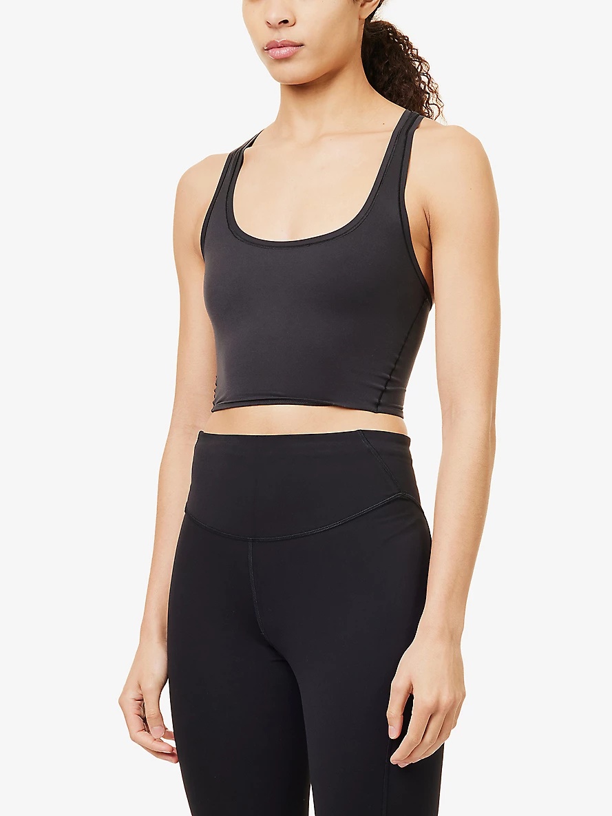 Wundermost scoop-neck stretch-woven top - 6