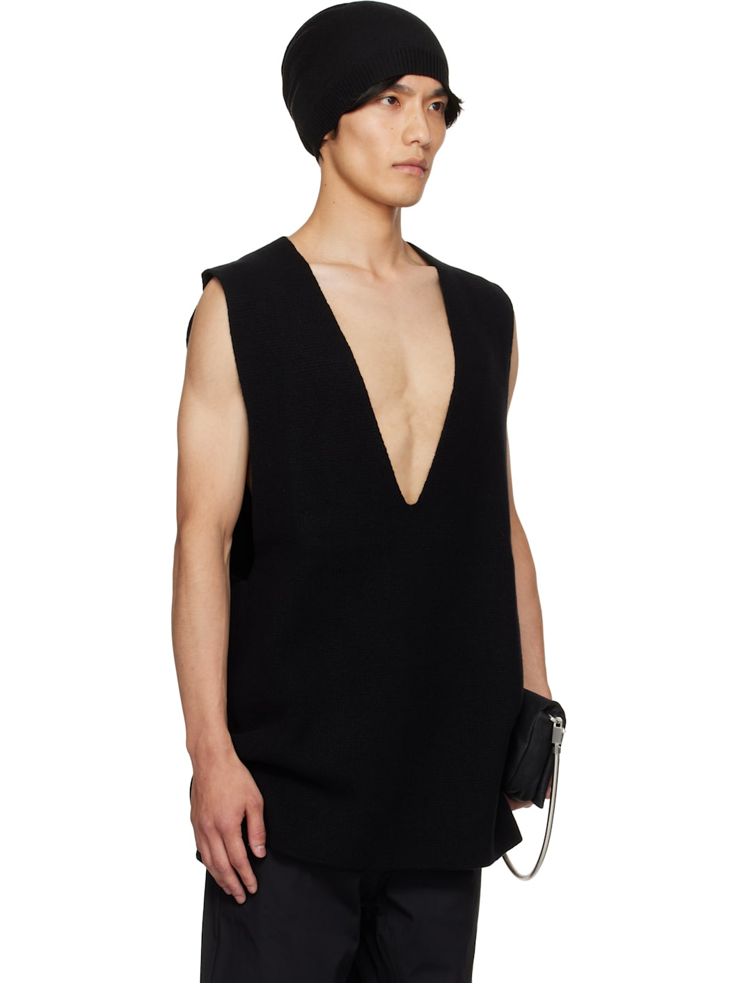 Black Concordians V Tank Sweater Vest - 2