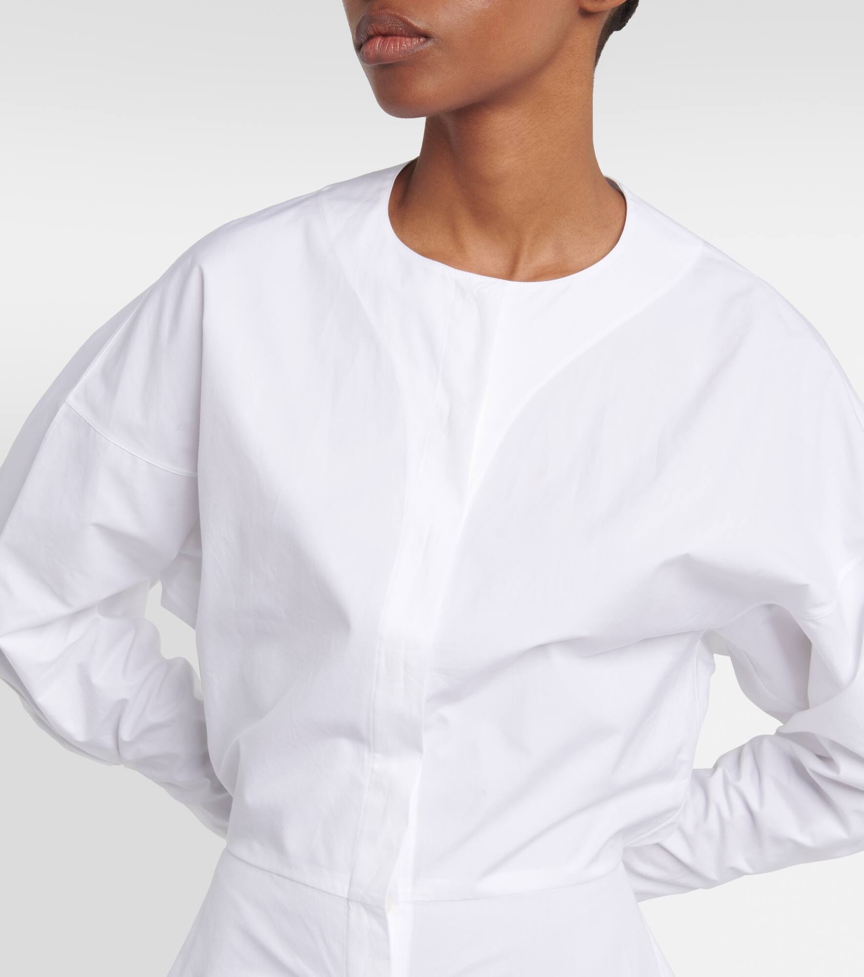 Cotton poplin minidress - 4