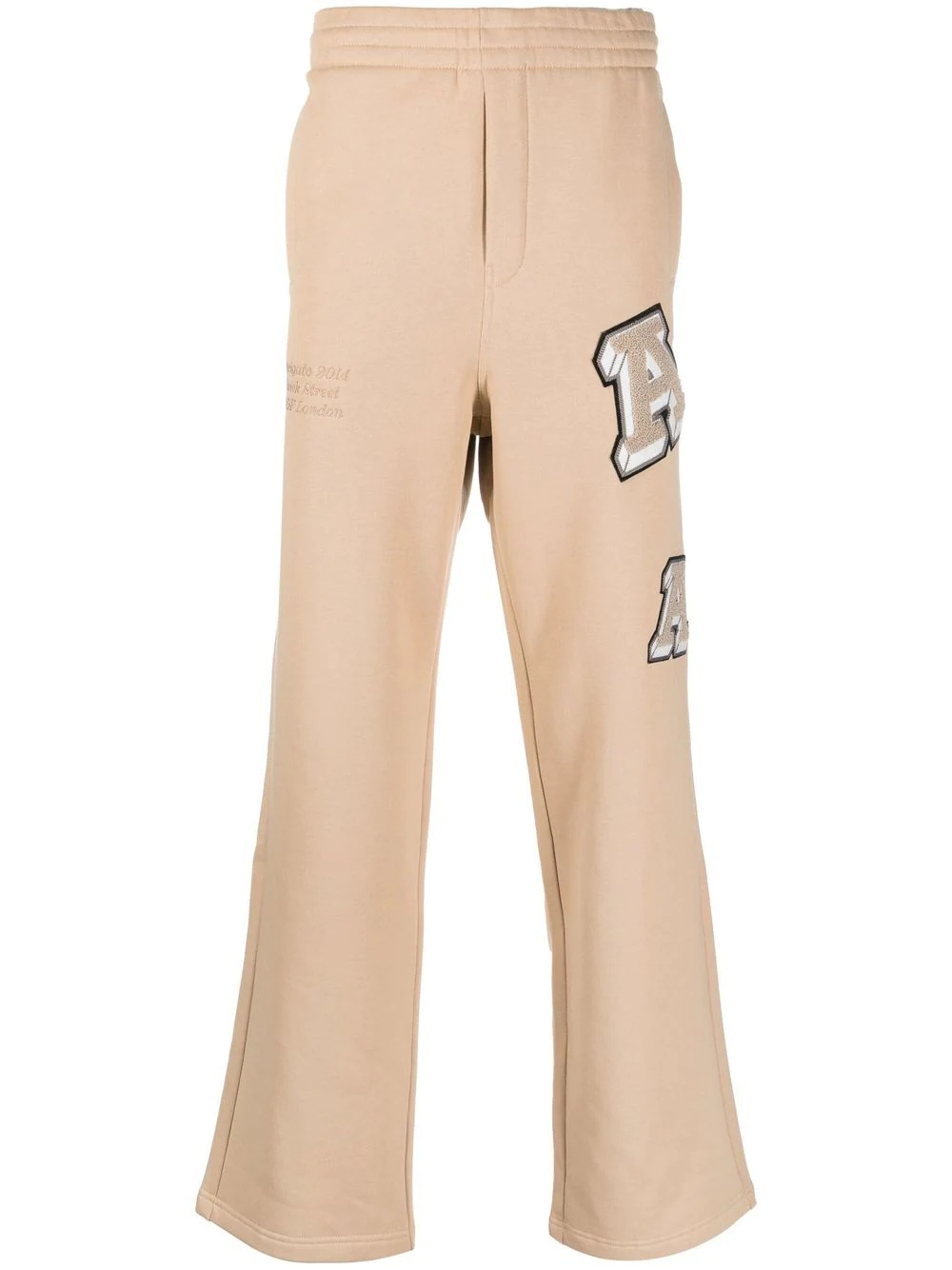 Illusion appliqué track pants - 1