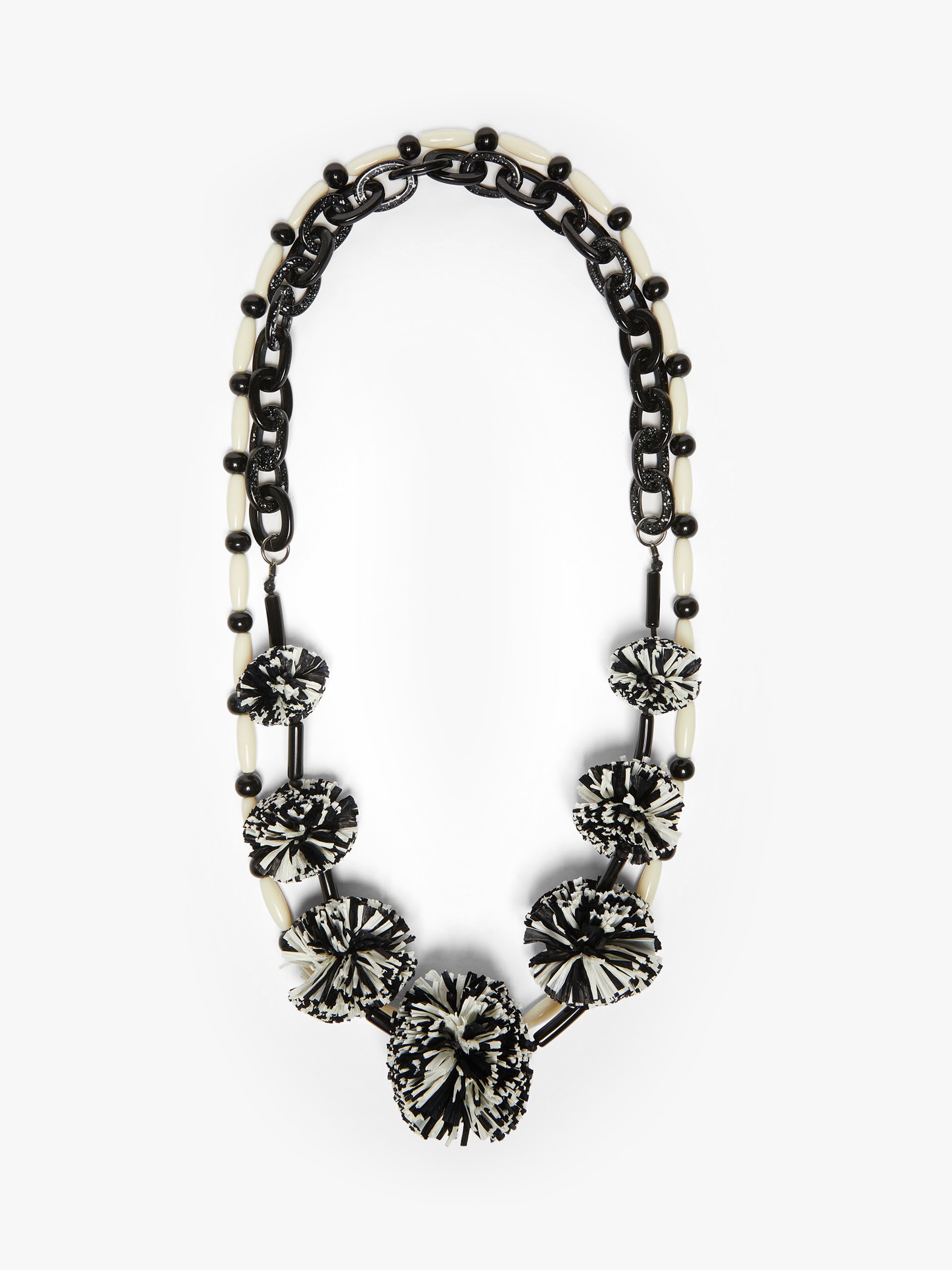 CAMMEO Resin and viscose necklace 1