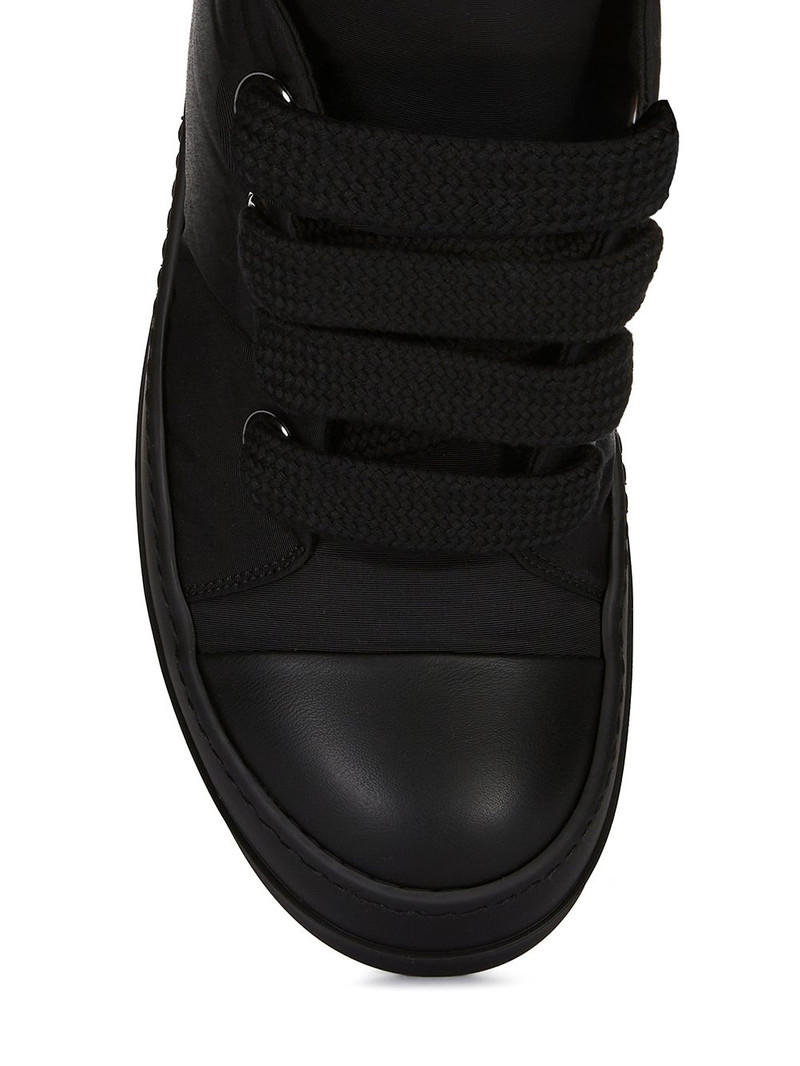 Black Hollywood Jumbo Lace Puffer Low Sneakers 5