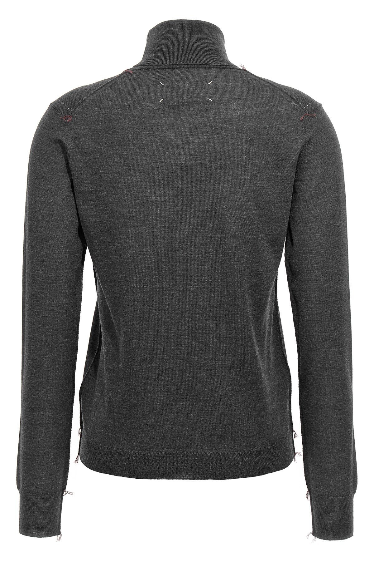 'Stitching' wool turtleneck sweater - 3