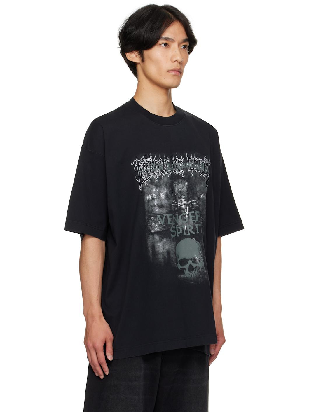 Black Cradle of Filth 'Vengeful Spirit' Oversized T-shirt - 2
