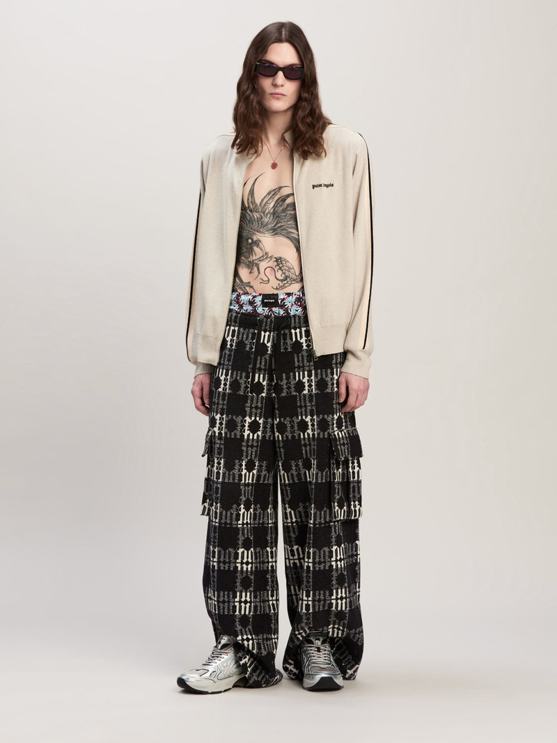 Palm Angels wool and cashmere Track Jacket outlook