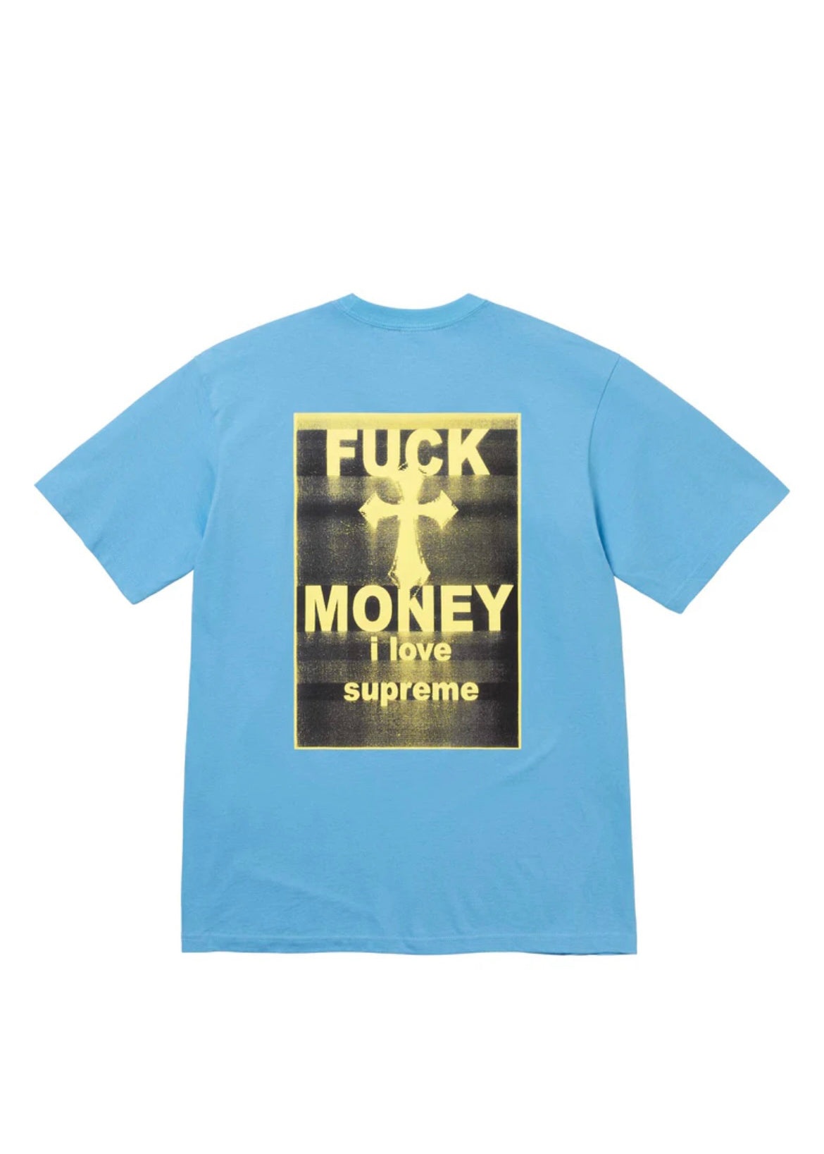 Supreme Blue FUCK MONEY T-Shirt - 2