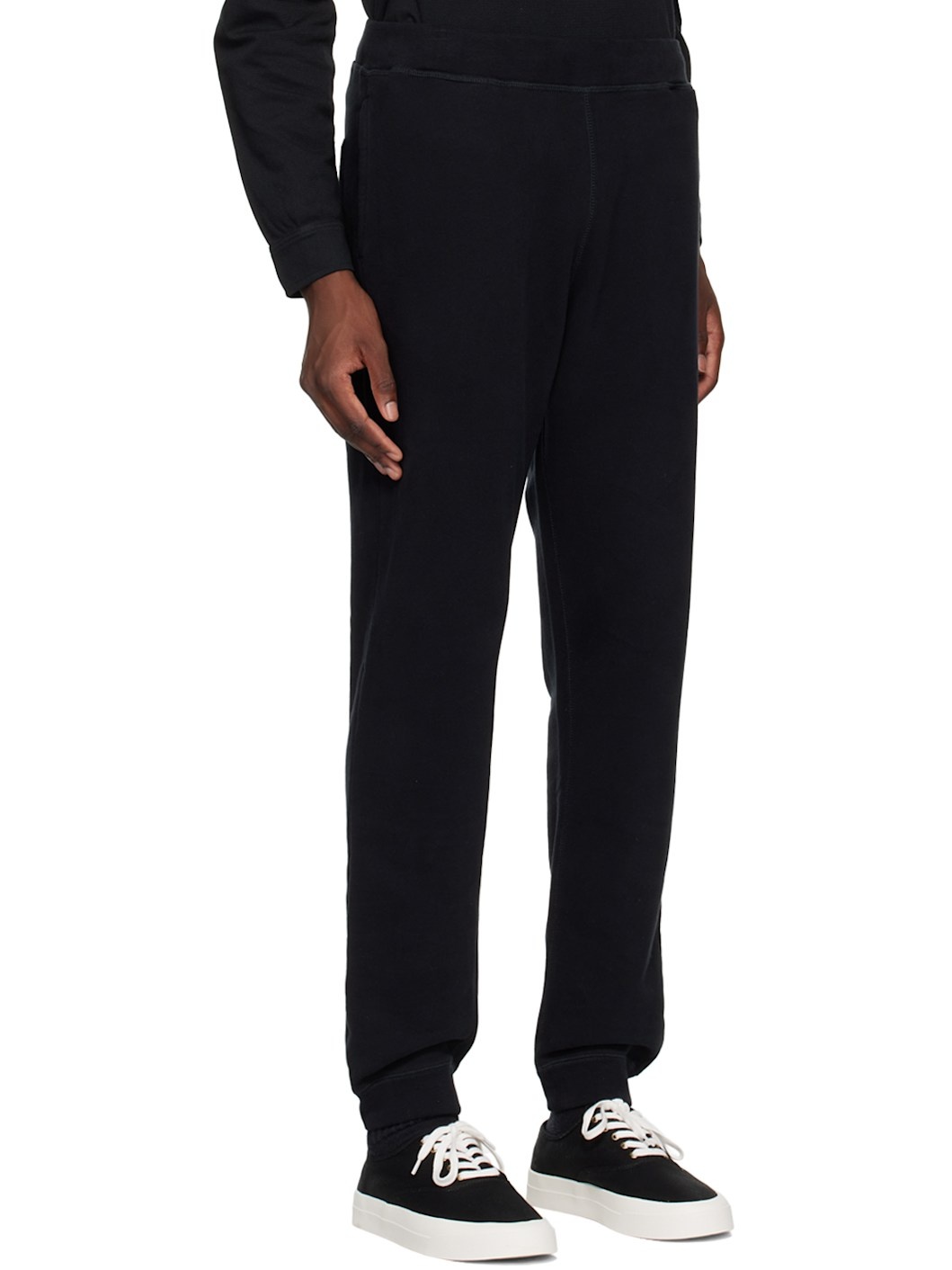 Black Loopback Sweatpants - 2