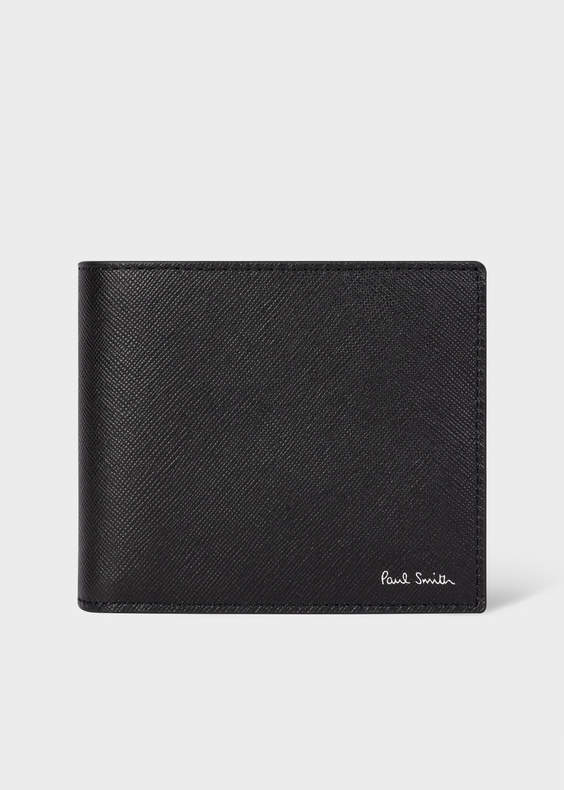 Black 'Signature Stripe Balloon' Interior Billfold Wallet 1