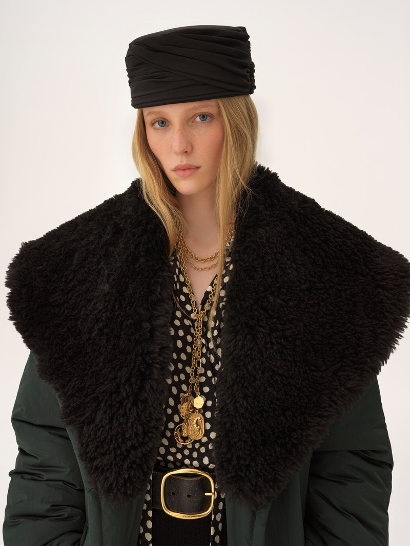 SHORT COAT IN TECHNICAL SATIN 6