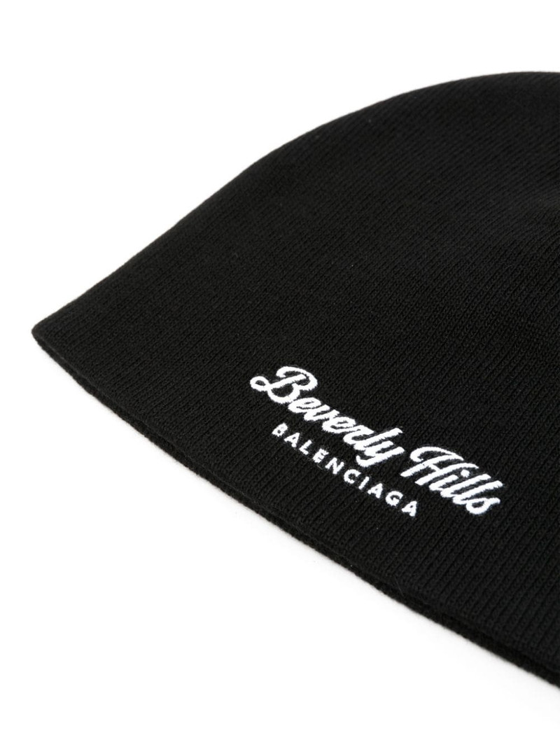 BALENCIAGA Beverly Hills ribbed beanie outlook