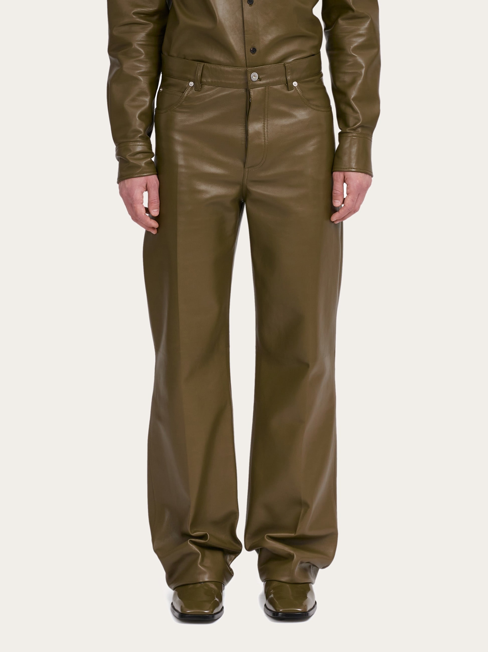 Nappa five pocket trouser - 2