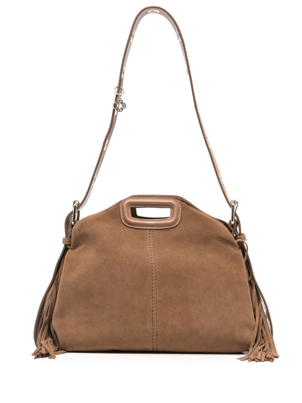 miss M fringed suede shoulder bag - 1
