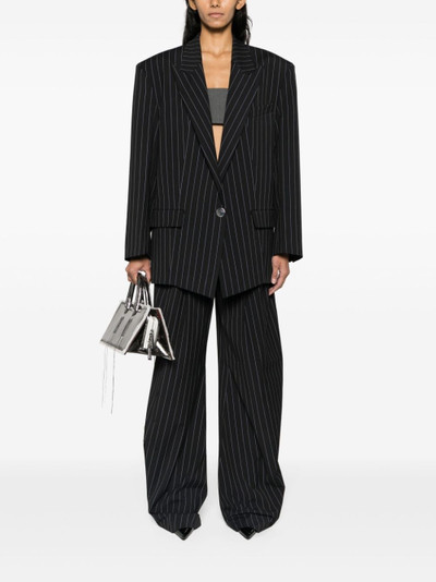 THE ATTICO Gary pinstripe cotton trousers outlook
