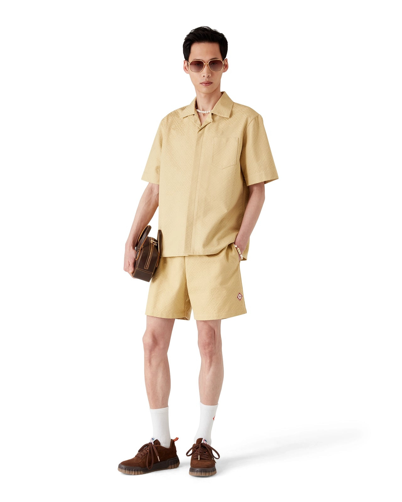 Cotton Monogram Jacquard Shorts - 2
