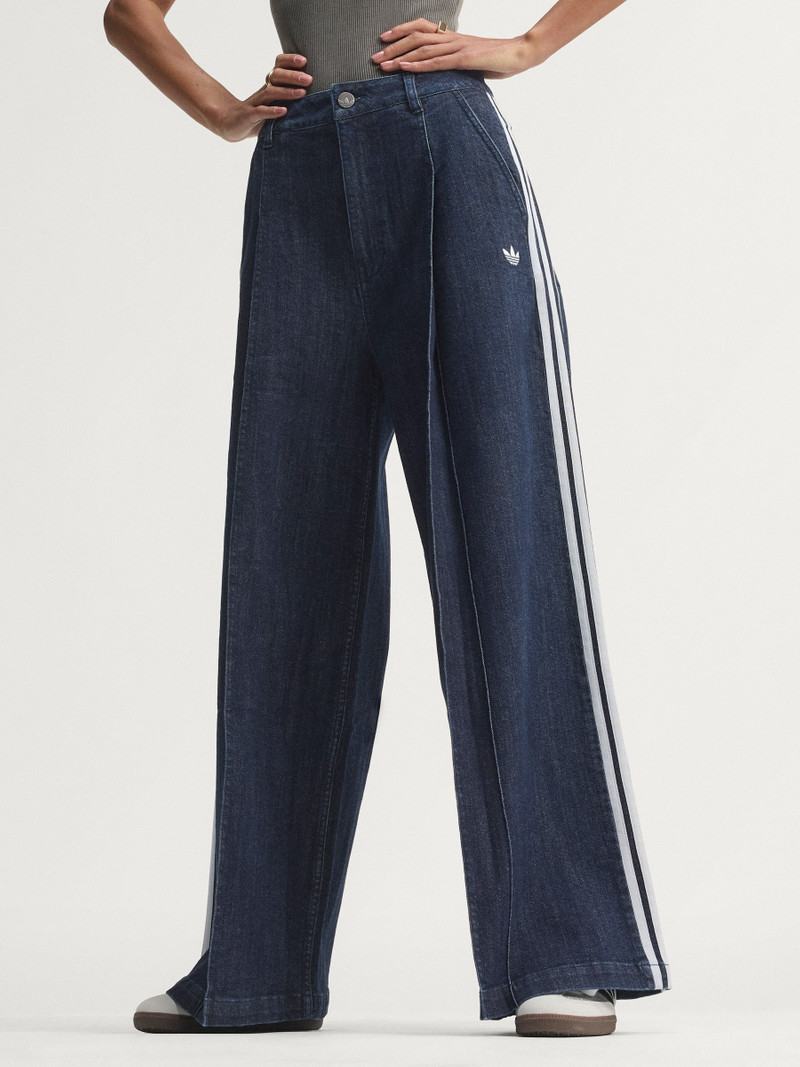 DENIM PLEATS WIDE LEG PANTS 1