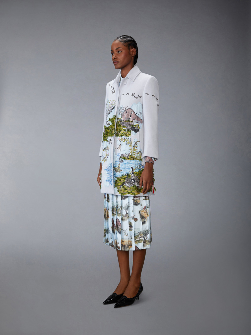 SCENIC TOILE APPLIQUE BAL COLLAR OVERCOAT 3