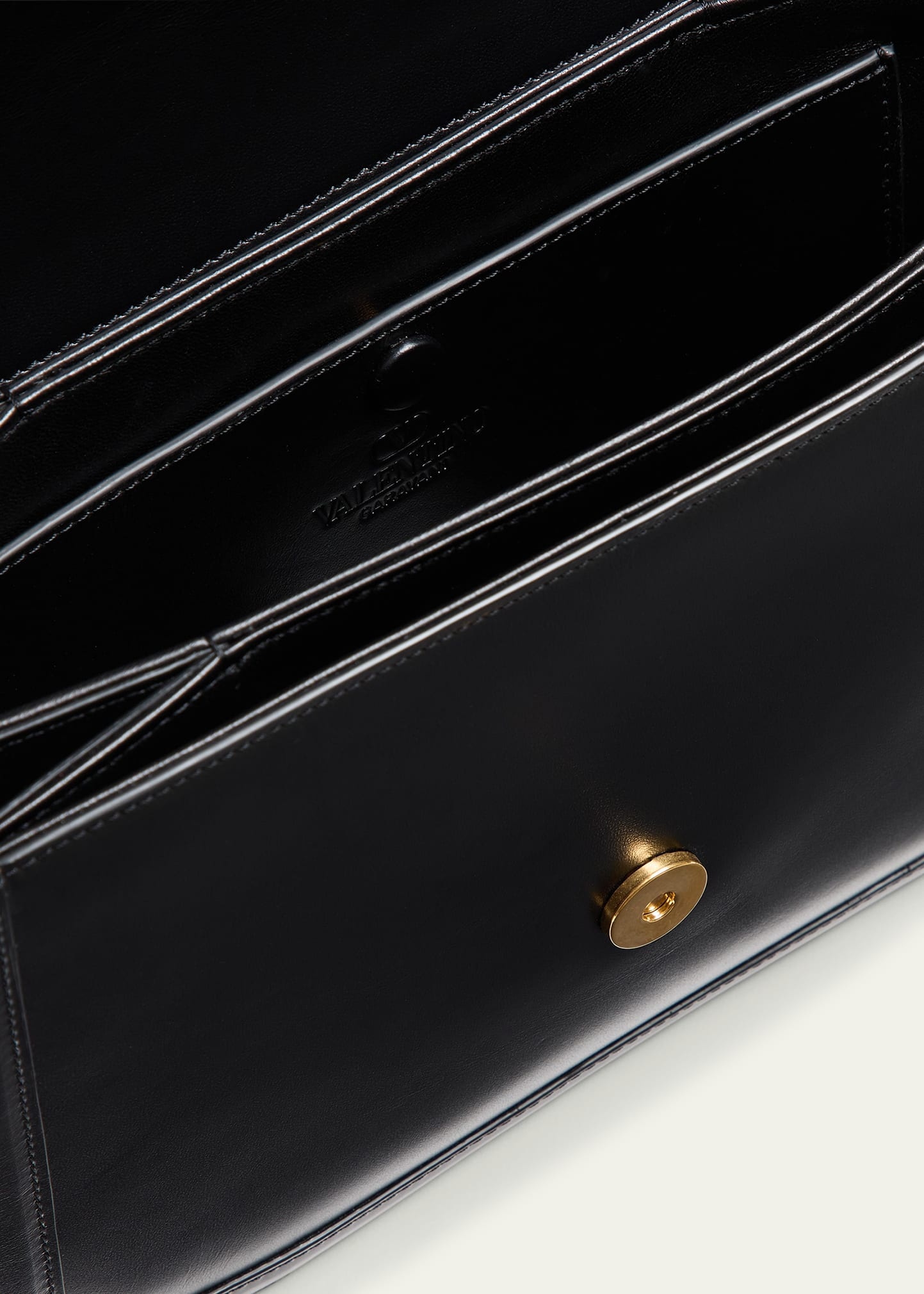 Men's Brass VLogo Leather Shoulder Bag - 4