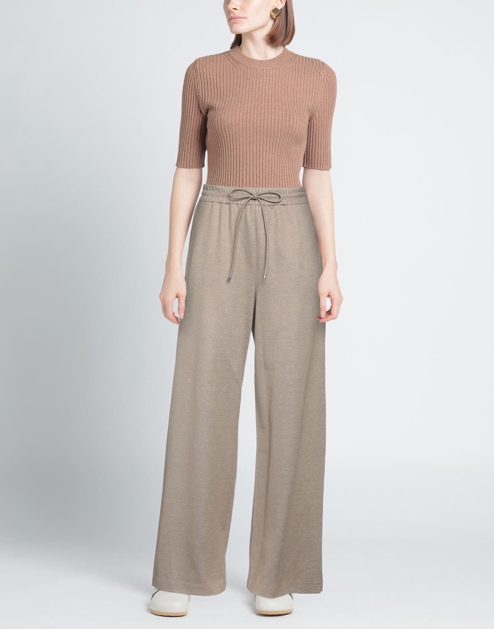 Khaki Women's Casual Pants - 2