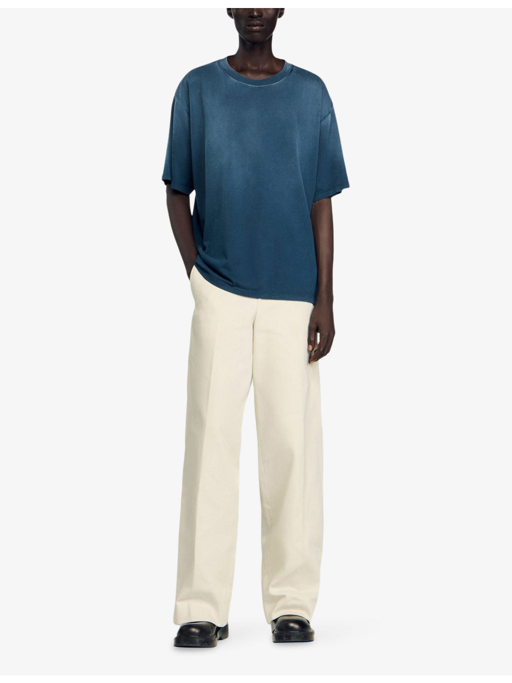 Crewneck Relaxed-Fit Short-Sleeve Cotton T-Shirt - 2