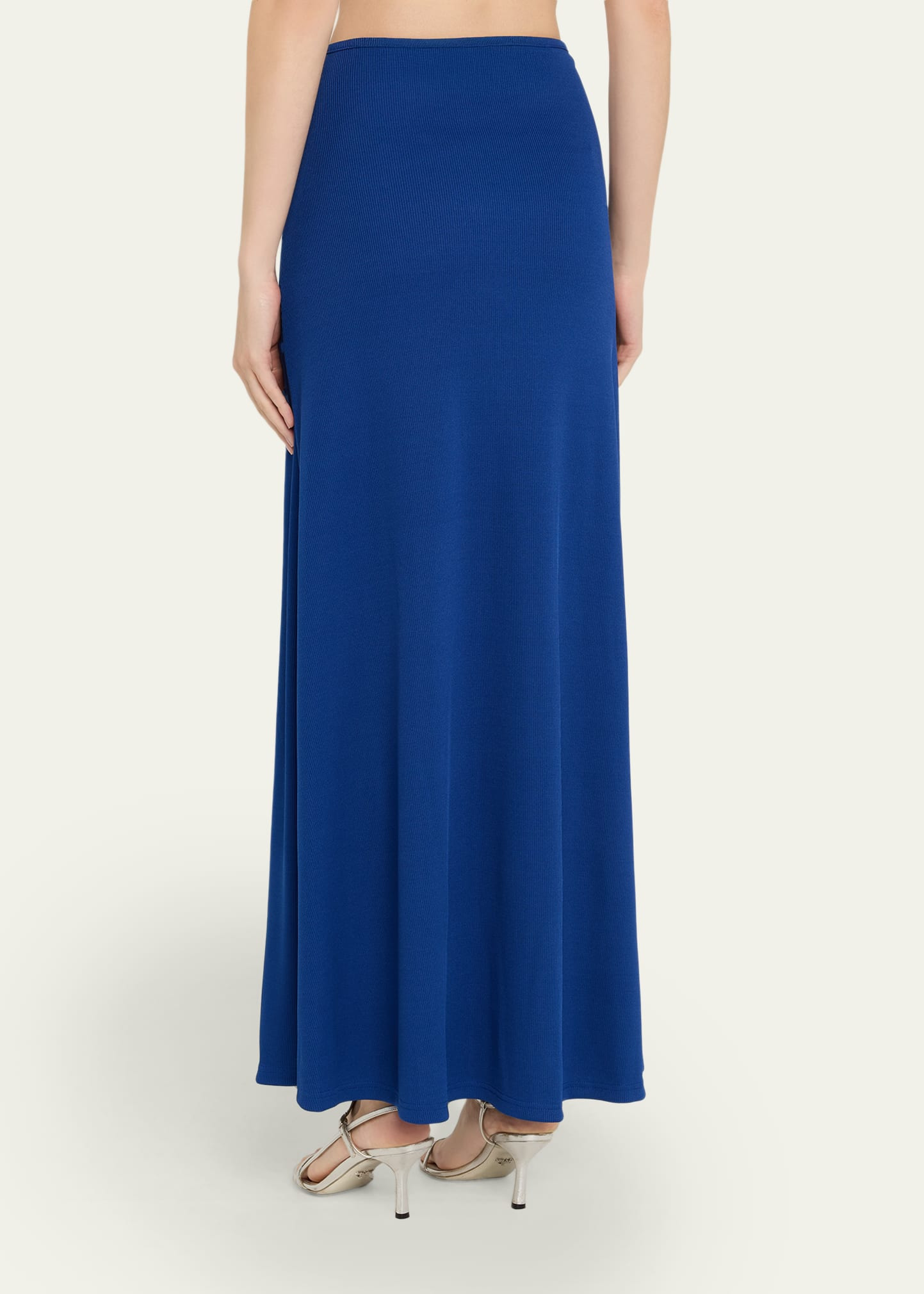 Paisley Ruched Maxi Skirt - 3