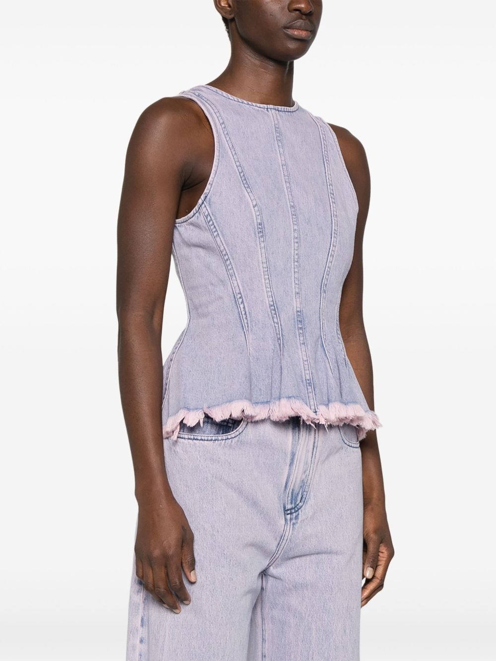 denim tank top - 3