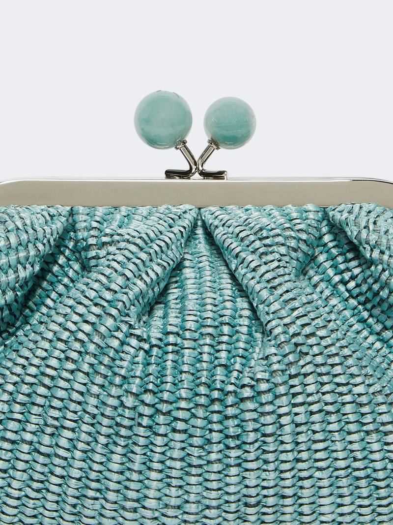 PALMAS Small raffia-effect Pasticcino Bag - OIL 5