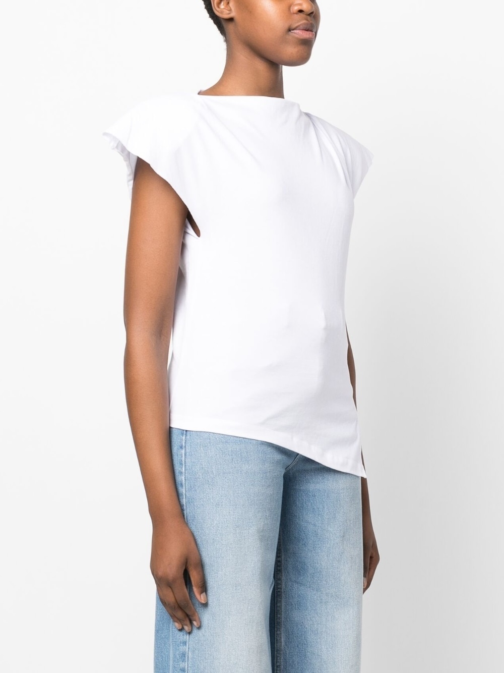 Sebani padded asymmetric T-shirt - 3
