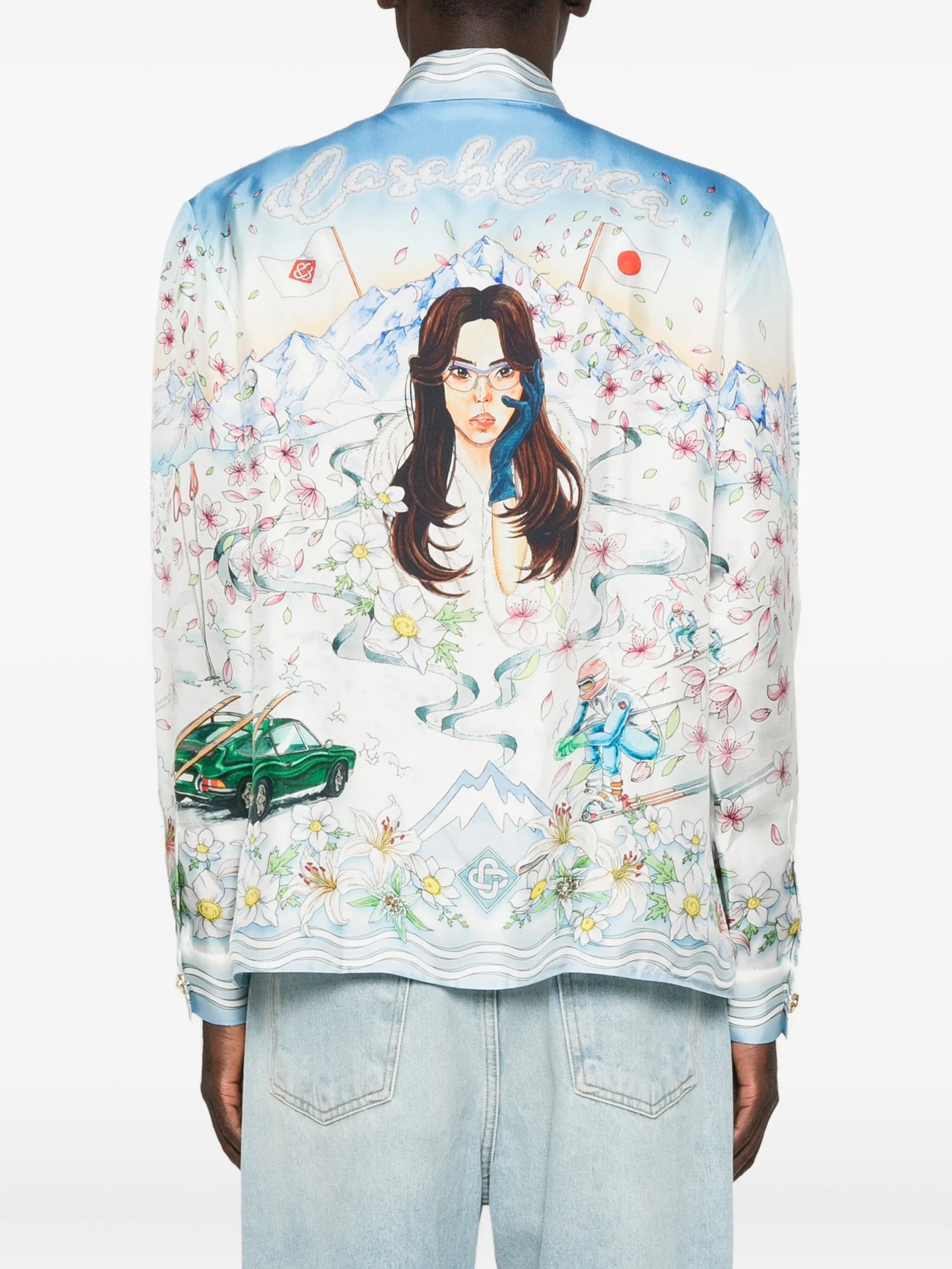 long-sleeve graphic-print shirt - 4