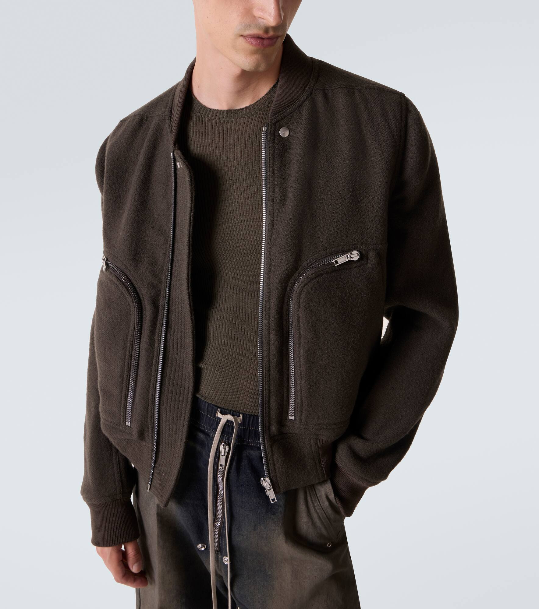 Virgin wool bomber jacket - 5
