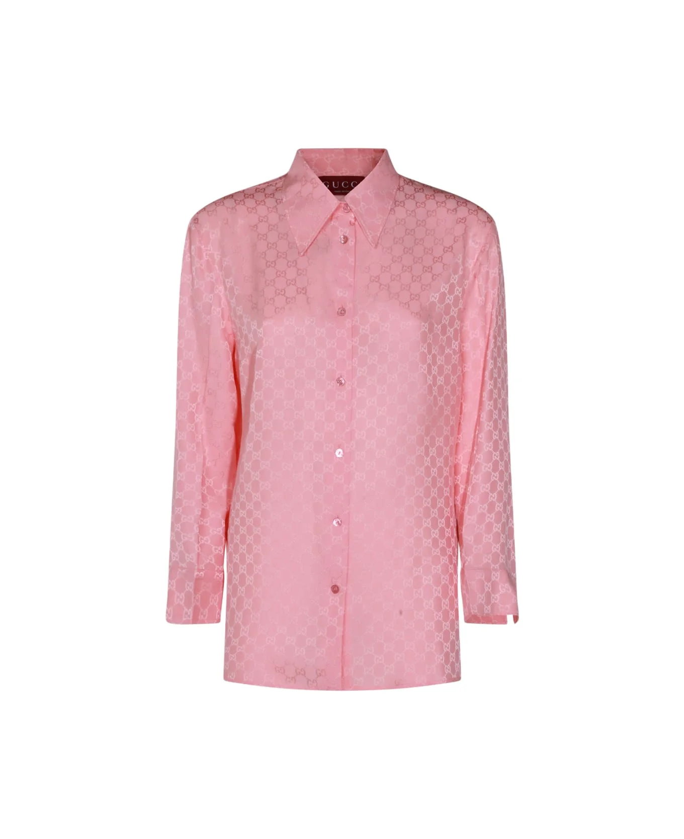 Pink Silk Shirt - 1