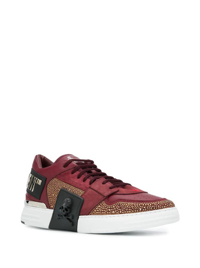 PHILIPP PLEIN embellished low-top sneakers outlook