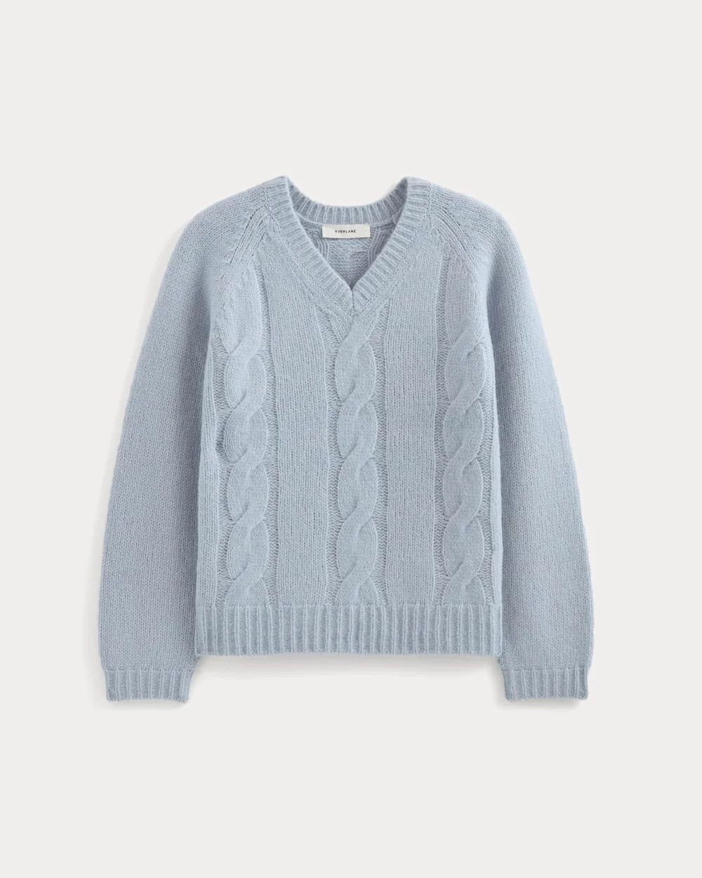 CLOUD CABLE V-NECK SWEATER - 1