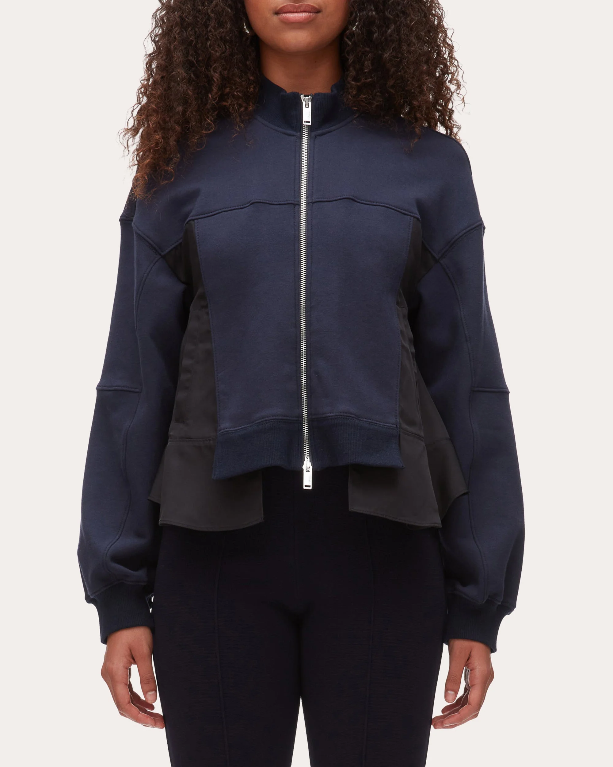 French Terry Ripstop Combo Zip Track Jacket - 1