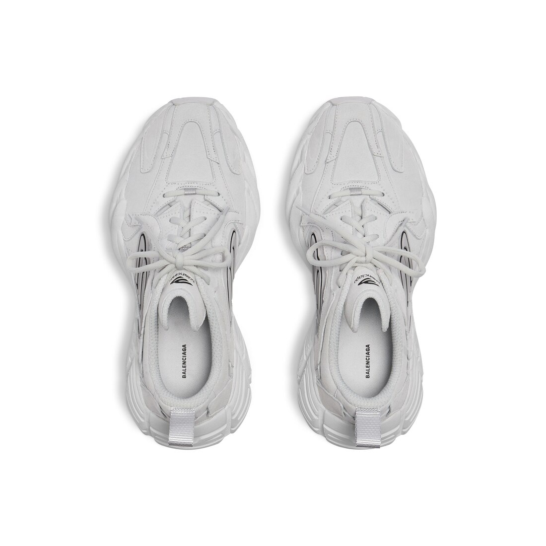 BALENCIAGA Women's Monday Shoe in Light Grey | REVERSIBLE
