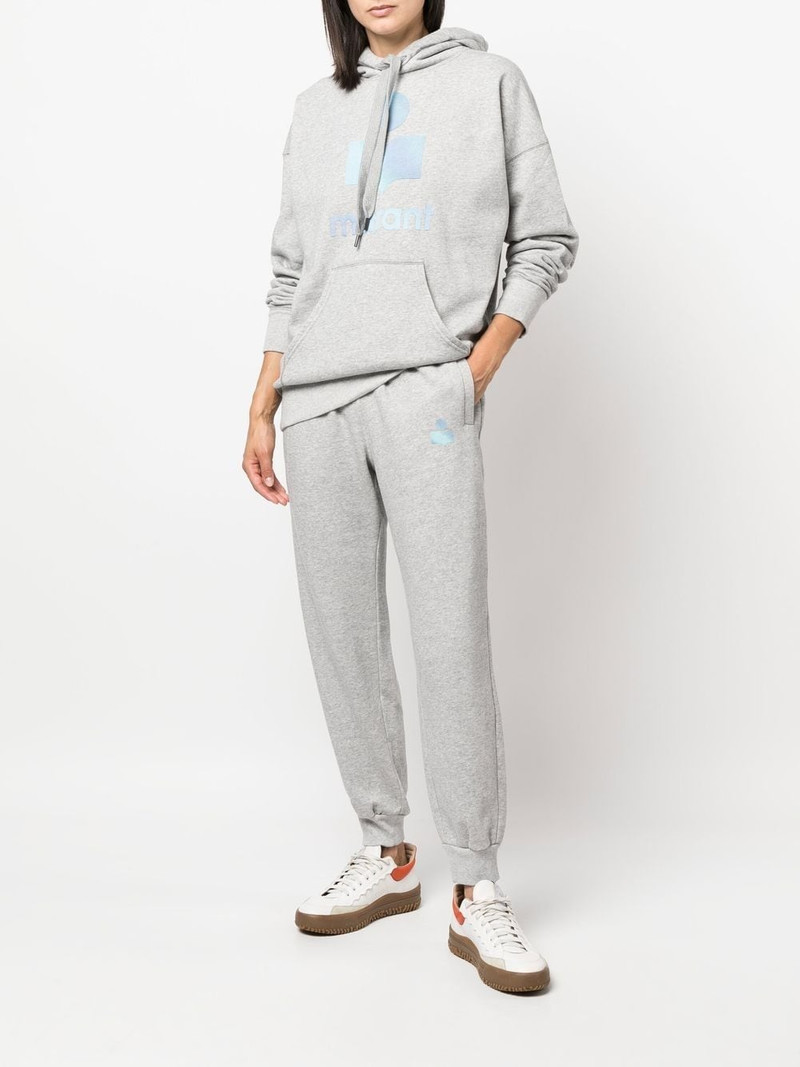 Isabel Marant Étoile logo-print long-sleeved hoodie outlook