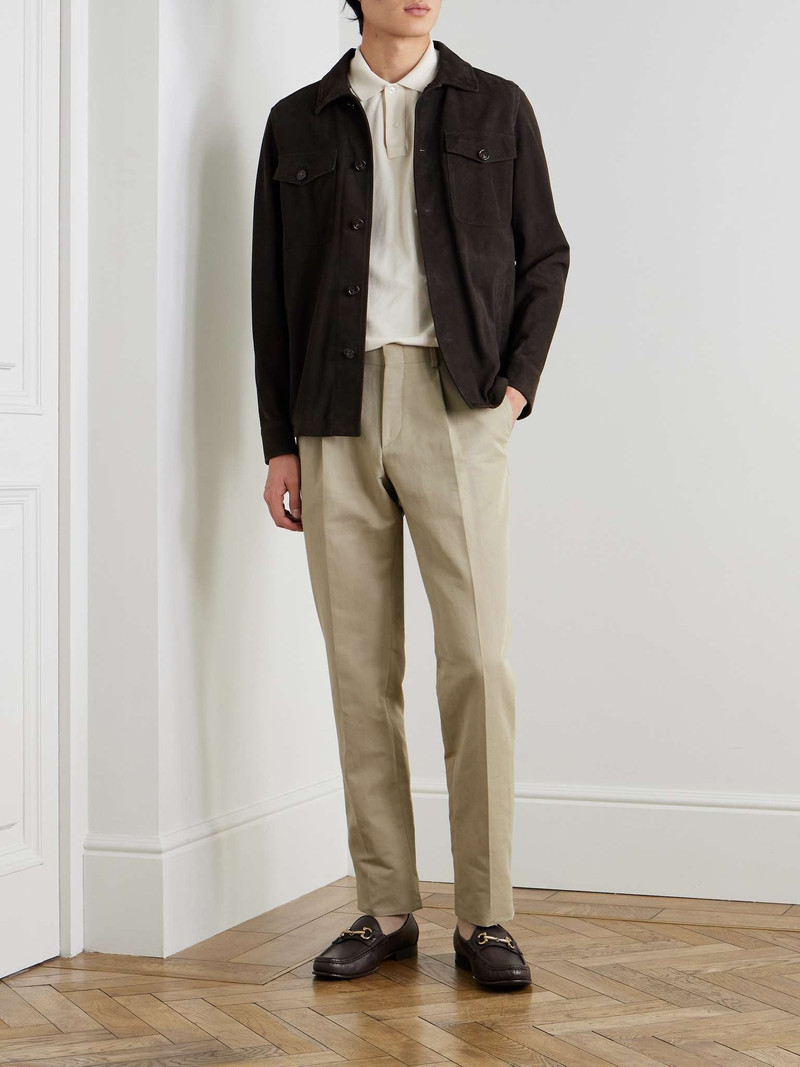 Brioni Pienza Straight-Leg Linen and Cotton-Blend Trousers outlook