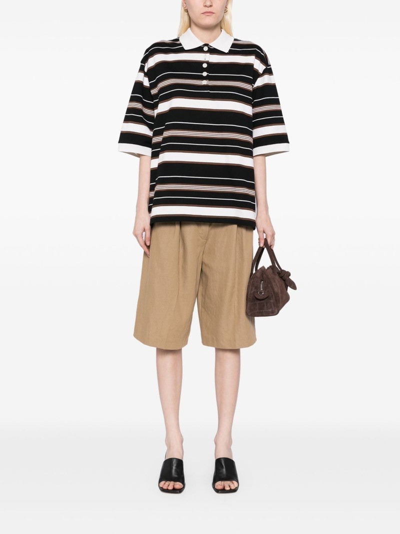 RÓHE striped polo top outlook