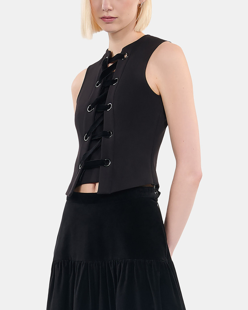 BLACK TOP WITH LACING 4