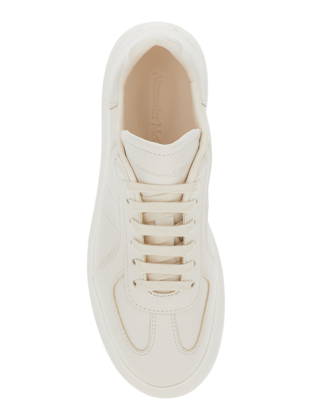 Alexander Mcqueen Women White Sneakers With Logo Patch On The Tongue And Embossed Logo On The Heel I - 4