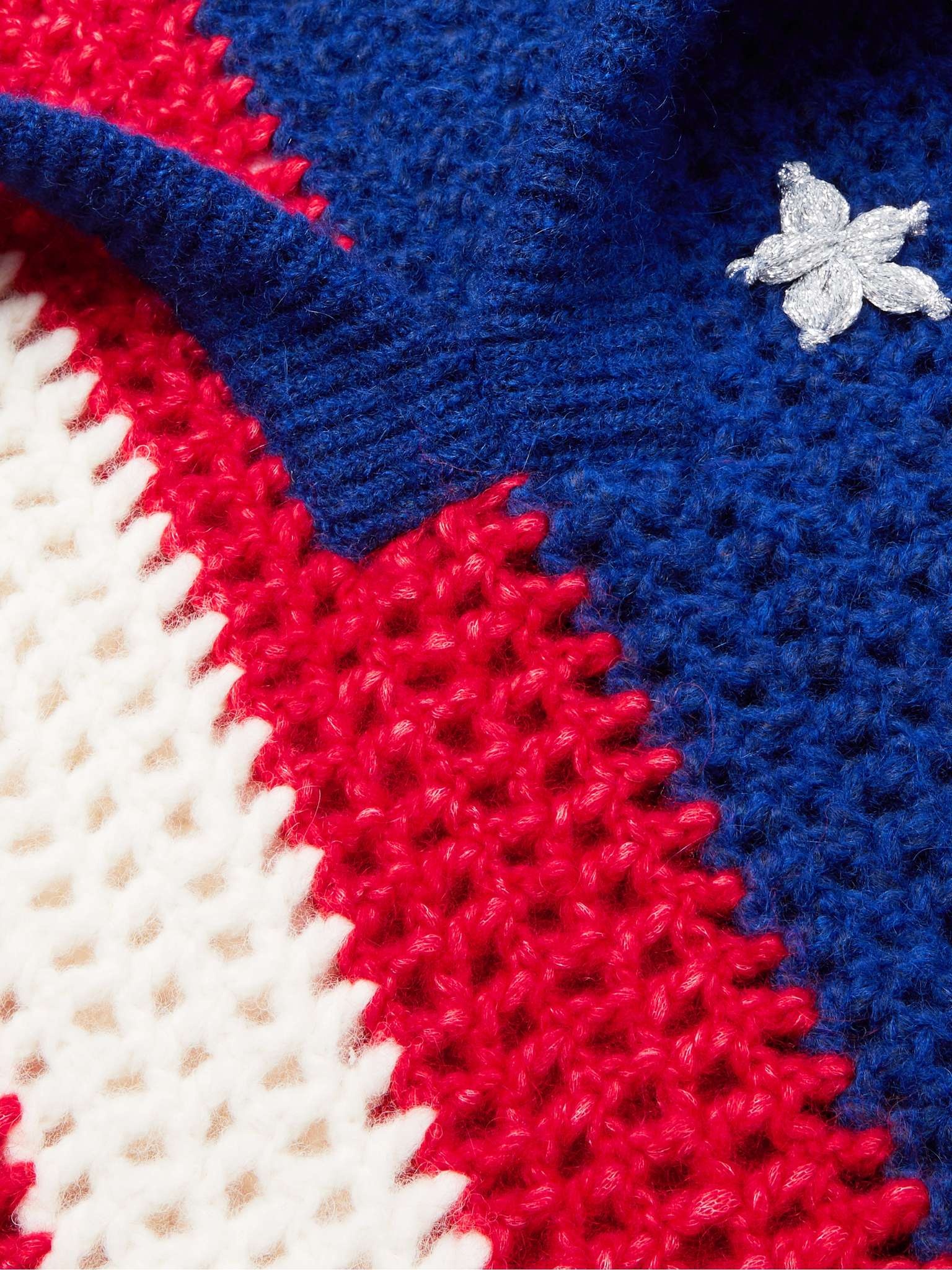 Lurex-Trimmed Crocheted Alpaca-Blend Hoodie - 5