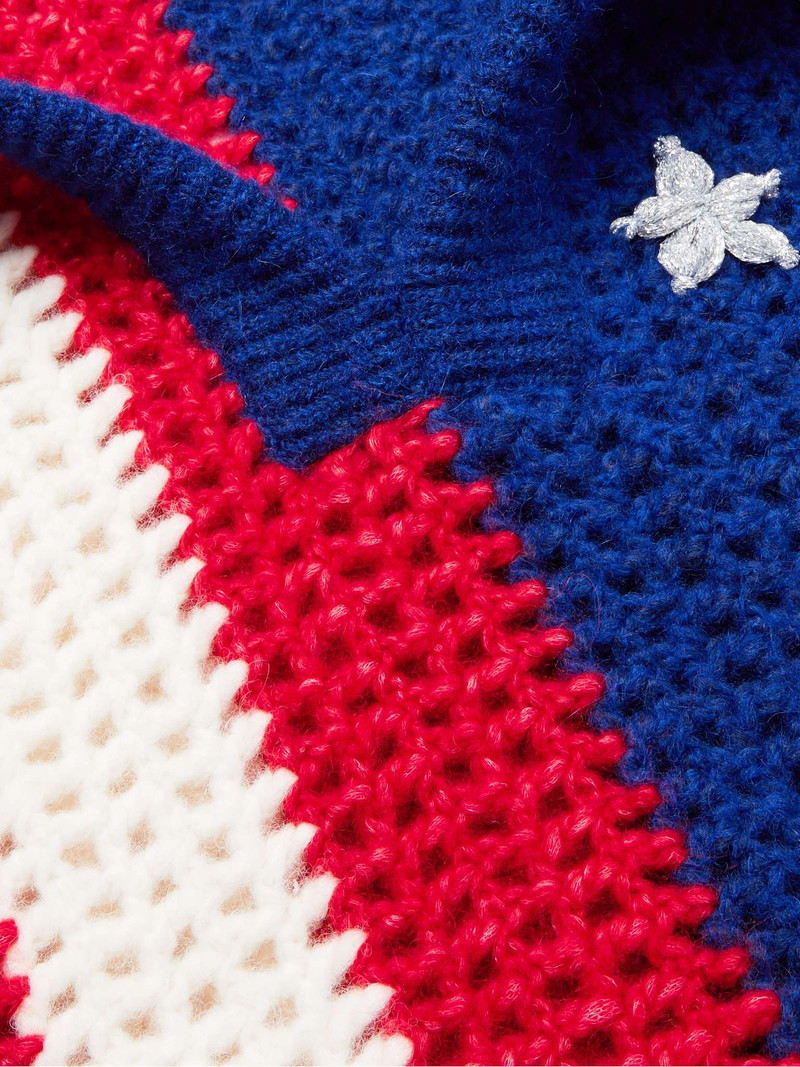 Lurex-Trimmed Crocheted Alpaca-Blend Hoodie 5