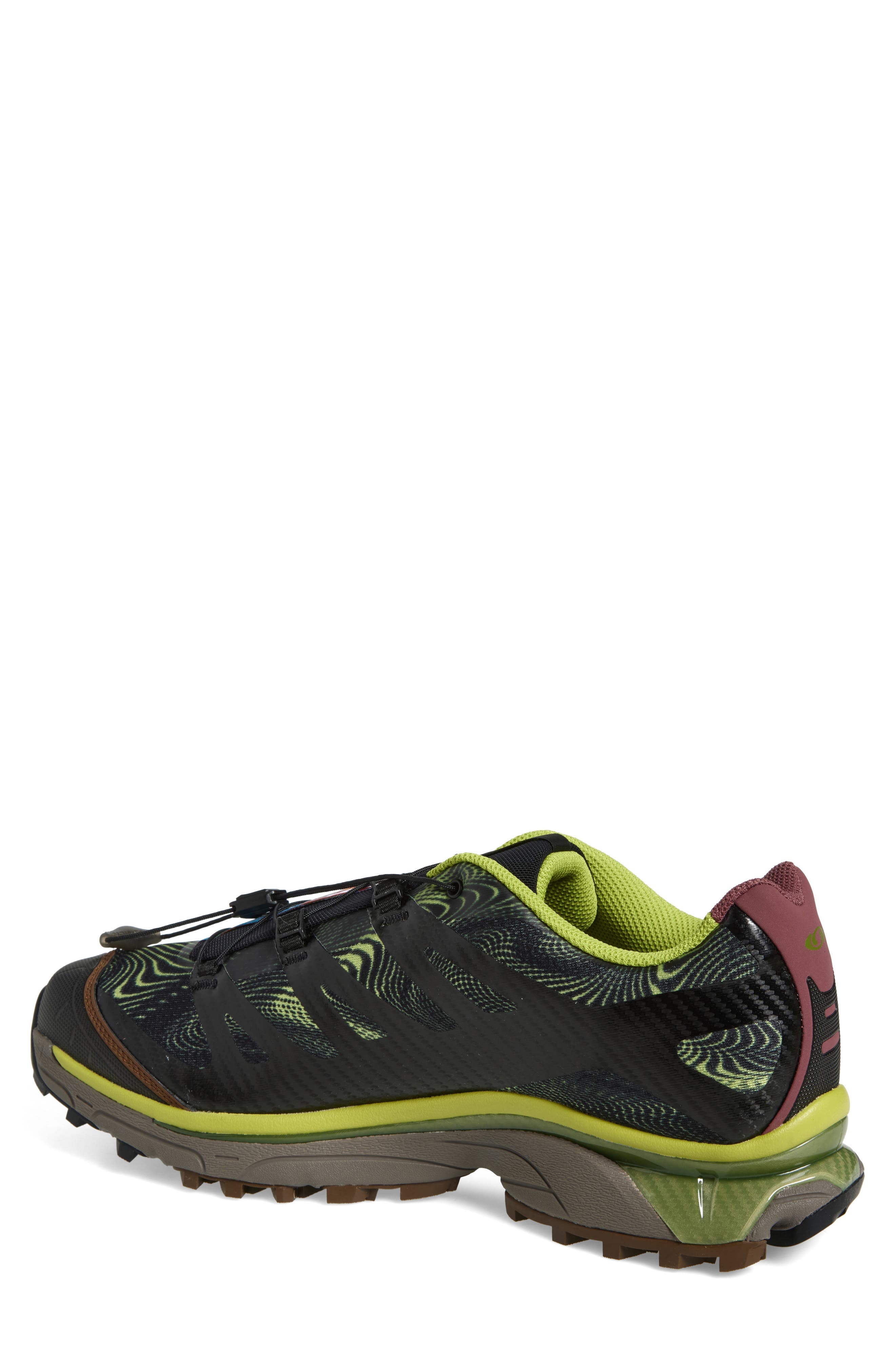 Salomon XT-4 OG Rave at Dawn Sneaker in Black/Dark Citron at Nordstrom - 2