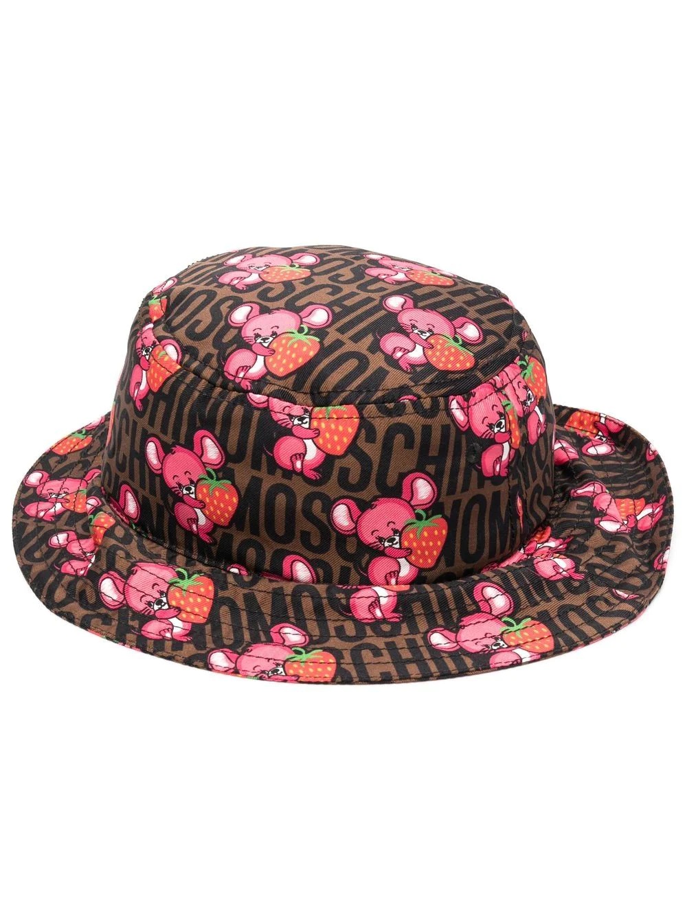 mouse-print bucket hat - 1