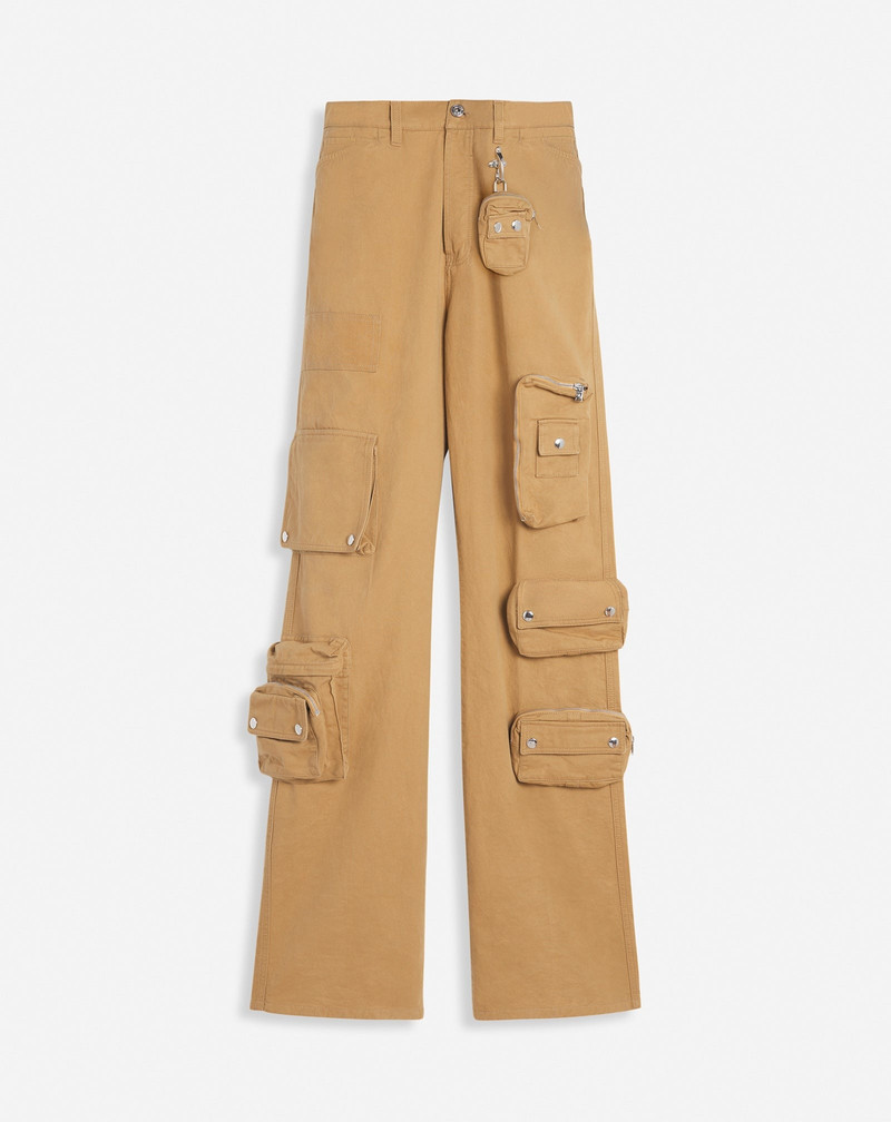 LANVIN X FUTURE WIDE-LEG UTILITY PANTS 1