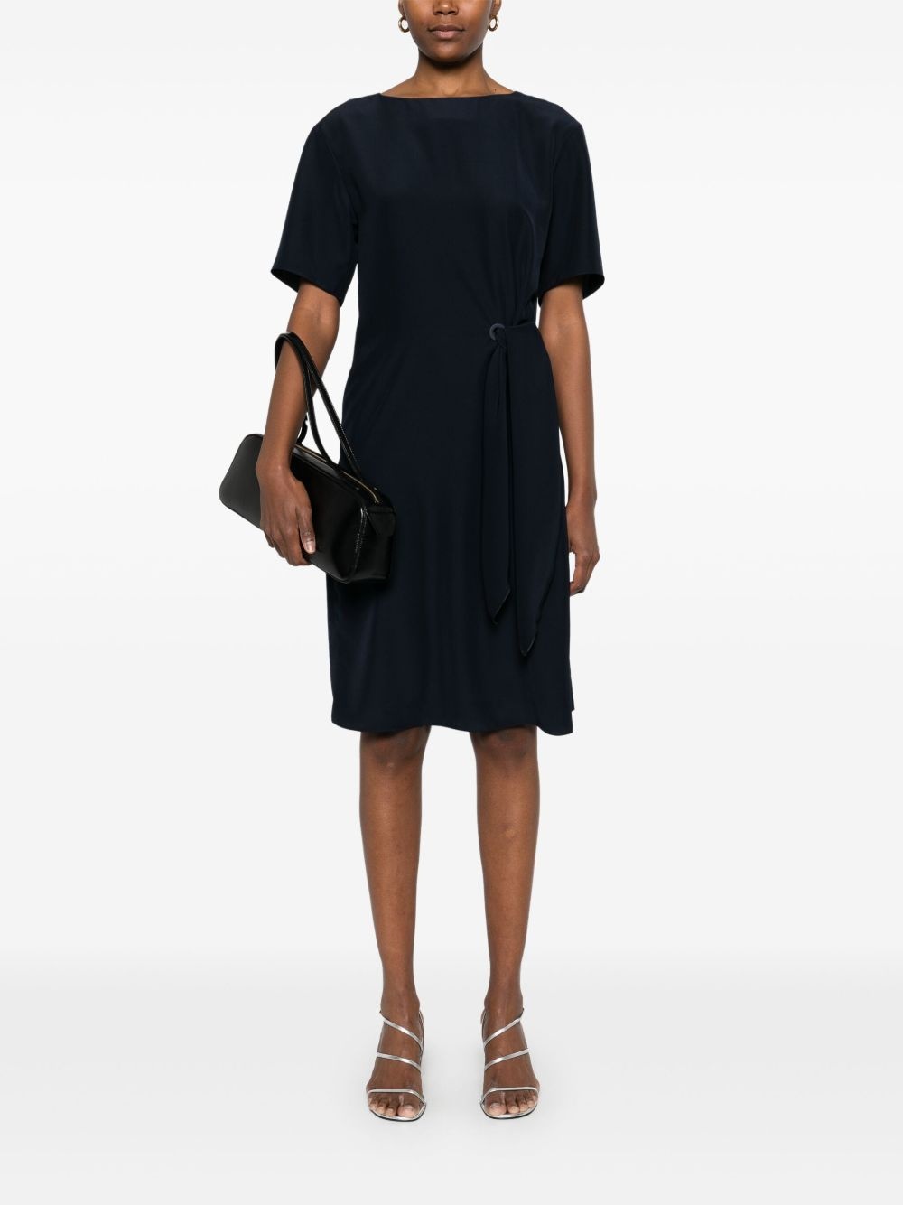 side-tie mini dress - 2