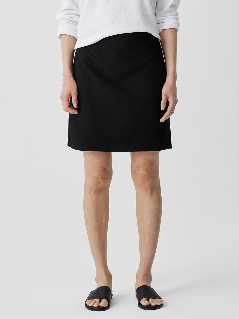 Washable Stretch Crepe Mini Skirt 2