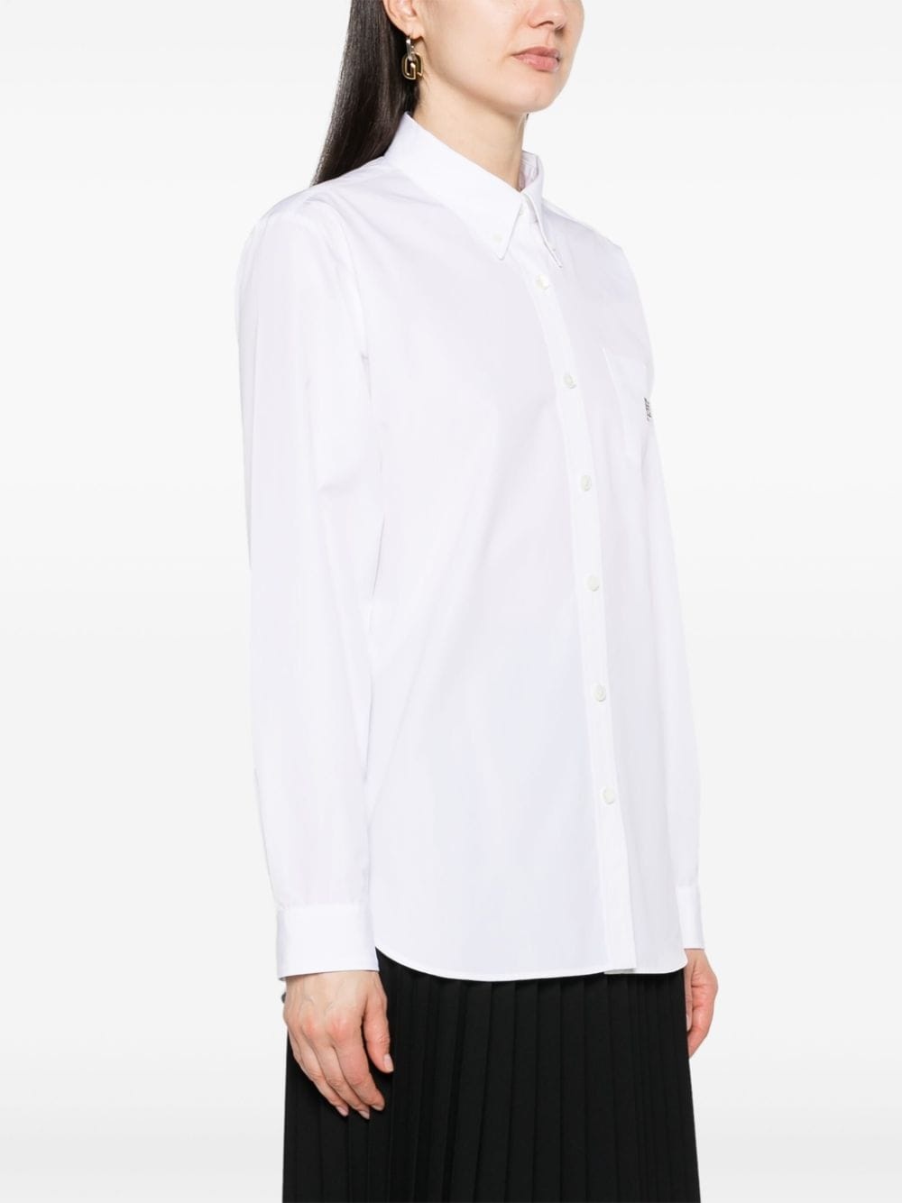 4G-plaque cotton shirt - 3